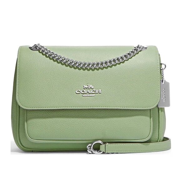 Coach Klare Chain Crossbody Shoulder bag 25 in Pale Pistachio - Picture 1 of 6